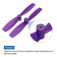 thumbnail image 4 of 20Pcs RC Propellers 2 Inch CW CCW 2-Vane Main Rotors RC Aircraft Quadcopter Coreless Motor, Purple, 4 of 6
