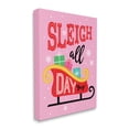 thumbnail image 3 of Sleigh All Day Bold Gift Sled Holiday Graphic Art Gallery Wrapped Canvas Print Wall Art, 3 of 7