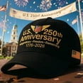 thumbnail image 3 of America 250 Hat, Patriotic Theme 1776-2026 Commemorative Baseball Cap,Traditional American Tribute Hat Gift Honoring Patriots & Veterans, 3 of 3