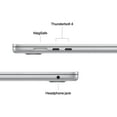 thumbnail image 3 of Apple 15-inch MacBook Air: M4 w/ 10-core CPU and 10-core GPU, 256GB SSD - Silver - MW1G3LL/A (2025), 3 of 5