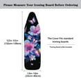 thumbnail image 5 of HELLHERO Extra Thick Ironing Board Cover, Standard Size 15x54, Heat Reflective Full Scorch Resistant Padding, Snug Fit Non-Slip Nose Pocket Fastener Straps Elastic Edges, Dreamlike Neon Blooms, 5 of 5