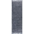 thumbnail image 4 of JONATHAN Y MERCER SHAG 2 x 8 Runner Rug, Mercer Plush Tassel - Denim Blue, MCR100C-28, 4 of 9