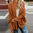thumbnail image 2 of Yuyuzo Cardigan Sweaters Oversized Long Sleeve Open Front Knit Sweaters Winter Casual Solid Color Tops Outwear, 2 of 6