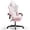 Pink, variant on Lointain White Gaming Chair with Footrest, Ergonomic Gamer Game Chair for Adult, Reclining Office Chair with Massage Lumbar Support, Computer Chair, White
