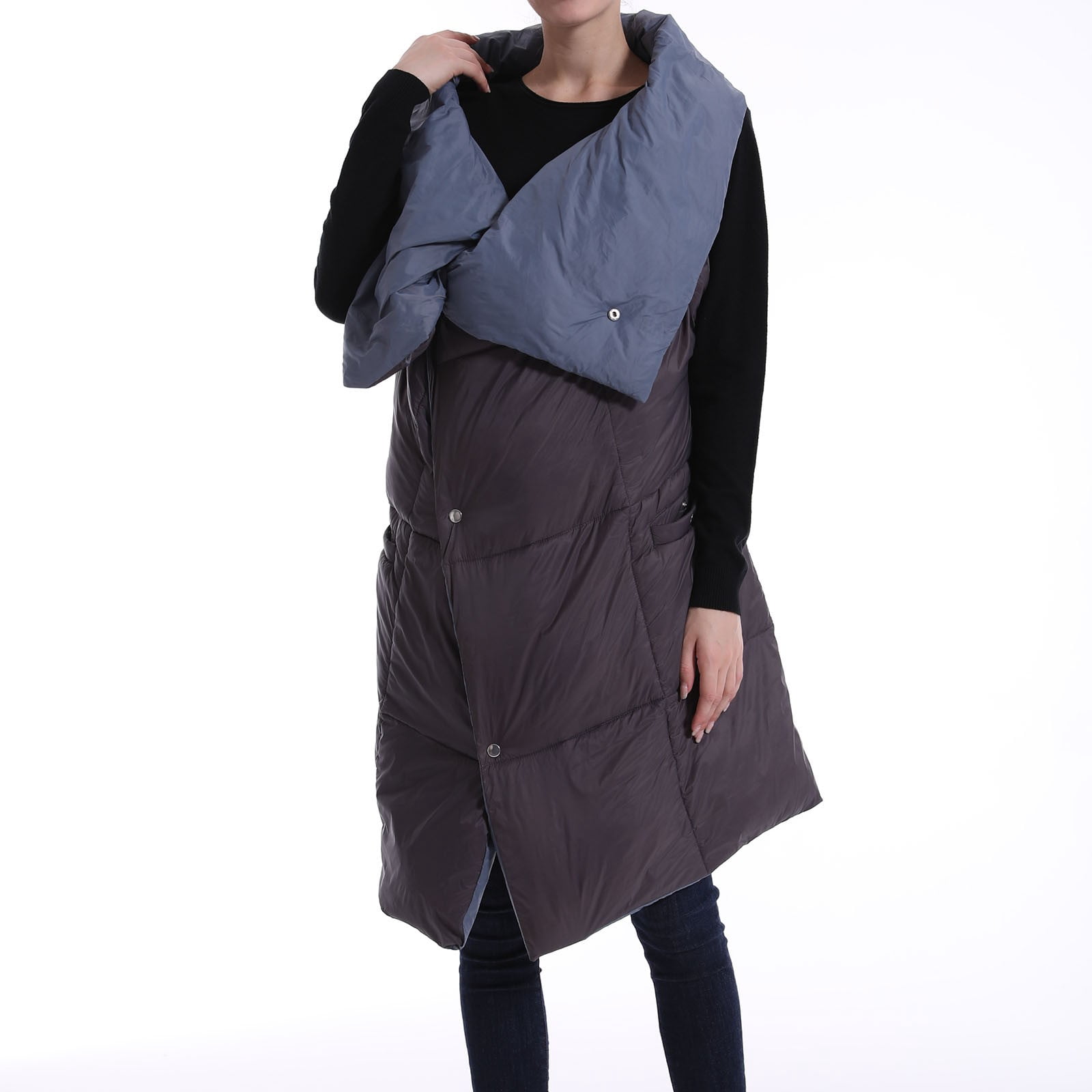 Audhol Winter Shawl Wraps Usb Heated Blanket Heating Shawl Battery Heated Throw With 6 Heating Levels Warming Wrap For Home Office Washable Tassels Open Front Capes Grey1 One Size
