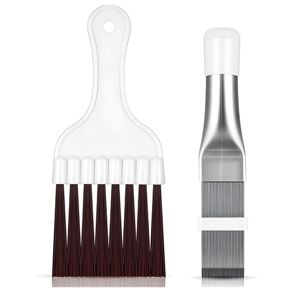ACDANC Hvac Coil Cleaner Brush and Stainless Steel Air Conditioner Fin Comb,Professional Quality Tools for Home Appliance Cleaning and Maintenance