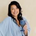 thumbnail image 4 of Weddingstar Vintage Style Pressed Glass Wine Goblet - Blue, 4 of 4