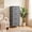 Grey, variant on Kelno Nightstand 2 Drawers Fabric Storage Dresser Small Bedside Table Wood Top, Black