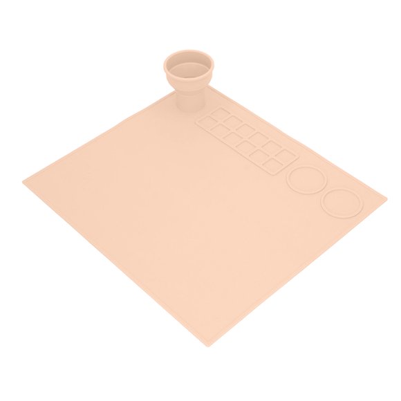 Tapis d'Artisanat en Silicone, Plateau de Peinture DIY avec Tasse Grand Tableau de Gribouillage Artistique pour Garçons Filles Artistes Créateurs