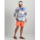 thumbnail image 2 of Camisa HUK con estampado de persecución estándar para hombre, manga redonda, 2 of 4