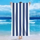 thumbnail image 2 of Toalla de playa de microfibra extra grande 70.87x23.62 In | Toalla de viaje ligera de secado rápido sin arena para adultos | Diseño de rayas de poliéster absorbente | Verde, Rojo, Amarillo, Azul,, 2 of 7