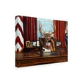 thumbnail image 2 of Trademark Fine Art 'The Buck Stops Here' Canvas Art by Lucia Hefferna, 2 of 3
