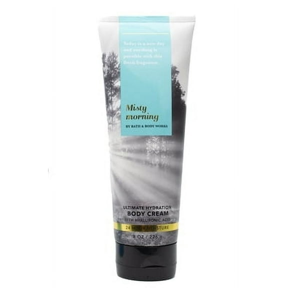 ???Bath & Body Works MISTY MORNING Ultimate Hydration Body Cream with Hyaluronic Acid 8oz