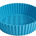 thumbnail image 1 of Olla de silicona para freidora de aire para hornovaporera (azul 8.5 pulgadas) Wdftyju Libre de BPA, 1 of 3