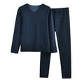 thumbnail image 2 of Kureaily Male Thermal Underwear Set Fleece Lined Long Thermal Underwear Base Layer Set For Men Cold Winter Mens Sets Loungewea, 2 of 8