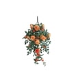 thumbnail image 2 of Flores colgantes de cesta de rosas artificiales para decoración tanto en exteriores como en interiores con enredaderas artificiales Arreglo floral de seda sin mantenimiento, 2 of 6