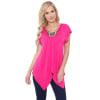 Fuchsia, variant on White Mark Women's Embellished Top
