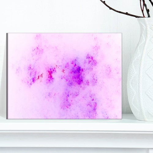 Design Art Blur Light Pink Sky With Stars Graphic Art Print On Canvas Walmart Com Walmart Com