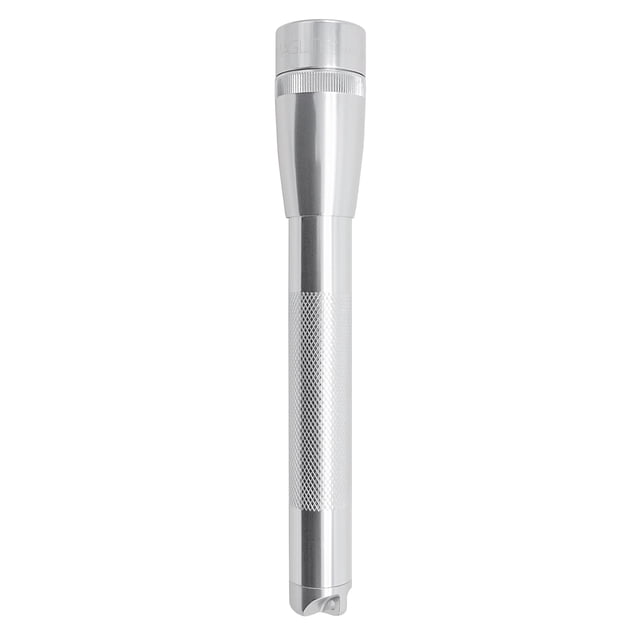 Linterna MagLite Mini LED de 2 celdas AA con funda plateada