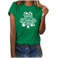 thumbnail image 1 of Fête de la Saint-Patrick Shirt Women Saint-Valentin Day Imprimé Hiver Décontracté Floral Haut Fête de la Saint-Patrick Shirts for Women, 1 of 4
