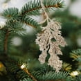 thumbnail image 4 of JWshufel Christmas Ornaments Christmas Tree Decorations Christmas Garland Glitter Sequins Tassel Hanging Decor Shatterproof Rattan String Vacation Home Party Cheer 8.7in Bronze, 4 of 5