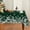 Green, variant on Christmas Tablecloth 60×104 Inch Rectangular, Floral Leaf Washable Table Cover for Party Picnic Dinner Decor