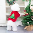 thumbnail image 4 of Disfraz de perro gato Navidad, divertido suéter cálido de invierno para perritos pequeños gatito ropa para mascotas vestido de fiesta Cosplay (rojo), 4 of 5