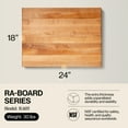 thumbnail image 2 of Open Box John Boos Maple Wood Edge Grain Cutting Board, 24 x 18 x 2.25 Inches, 2 of 9