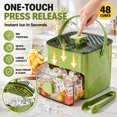 thumbnail image 3 of 48 Cube Ice Maker with Easy Press Lid, Double Layer Portable Ice Maker with Lid and Storage Box, Press-Release Ice Mold Container for Freezer Whiskey, Cocktail, Beer (white), 3 of 7