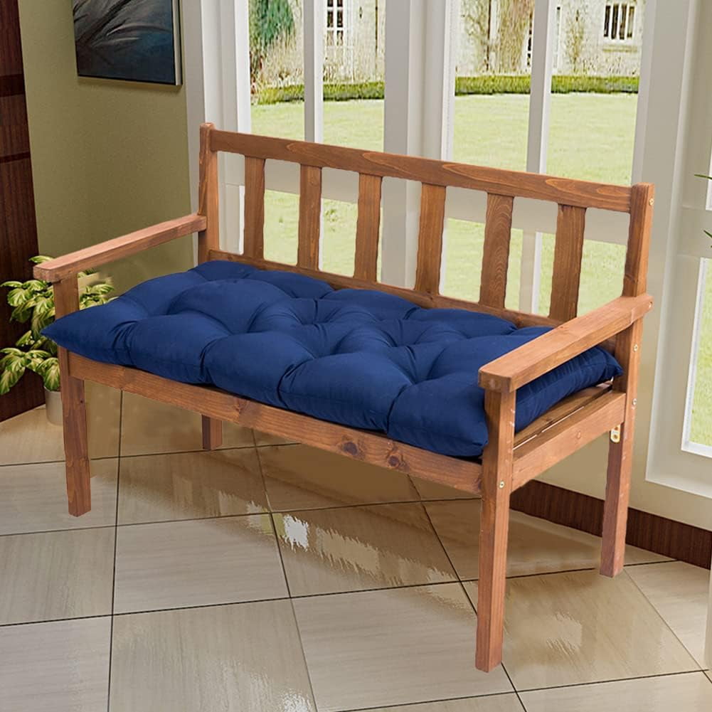 Namzi 1 Pcs Bench Cushion, Outdoor Bench Cushion for Patio & Garden, Heavy Duty Outdoor Furniture Cushion for Porch Seating,59*19.68*3.14inch,Dark Blue
