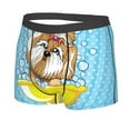 thumbnail image 2 of Haiem Dog Takes a Bath in the Bathtub Men's Boxer Briefs, Every Day Comfort Stretch Cotton Moisture-Wicking Underwear-Small, 2 of 9