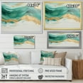 thumbnail image 4 of Designart "Fusion Of Gold And Black Gentle Waves I" Abstract Shapes Canvas Art Print, 4 of 7