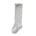 thumbnail image 2 of Newborn Baby Thigh High Sock, Infant Solid Color Crimp Socks Autumn and Winter Stocking, 2 of 2