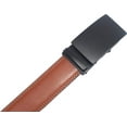 thumbnail image 4 of Marshal Men's Genuine Leather Ratchet Dress Belt With Automatic Buckle Tan Buckle1, 42", 4 of 9