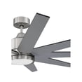thumbnail image 2 of CHP60BNK9 Craftmade Lighting Champion - 60 Inch 9 Blade Ceiling Fan with Light Kit-Brushed Polished Nickel Finish, 2 of 17