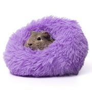 Paw Inspired Furr-O Burrowing Pet Bed for Guinea Pigs, Hamsters, and Other Small Animals (Purple)
