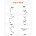 thumbnail image 4 of VEVOR Table Suspendue pour Balcon 12 x 48 Po Table de Bar pour Rambarde de Patio Extérieur Pliable, 4 of 9