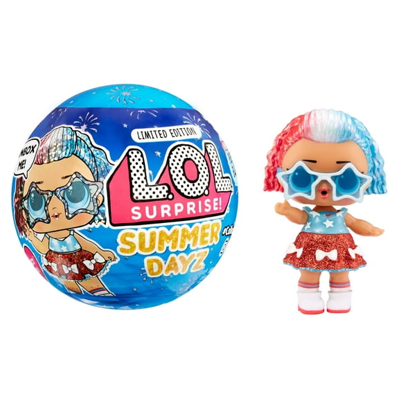 LOL Surprise Summer Dayz Jubilee Doll with 7 Surprises, Summer Dayz Doll, Accessories, Limited Edition Doll, Collectible Doll, Paper Packaging