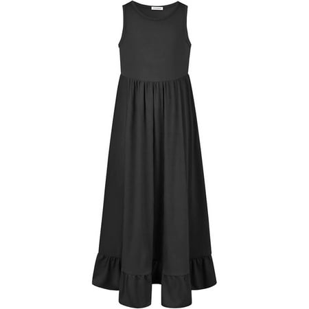 

Infant Children Girls Dress Solid Color Short Sleeve O-Neck Spring Summer Ruffle Tulle Lovely Loose Fashion Sundress Soft Stylish Dresses