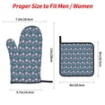 thumbnail image 2 of Pofeuu Tulips Flowers Print Oven Mitts and Pot Holders 4 pcs Set,High Heat Resistant 500 Degree Extra Thicken Long Kitchen Cotton Oven Glove for Cooking, 2 of 6