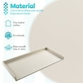 thumbnail image 3 of Kaboon Washer Dryer Countertop with Edge Rails, 27.5" x 54", Beige Leather, 3 of 6
