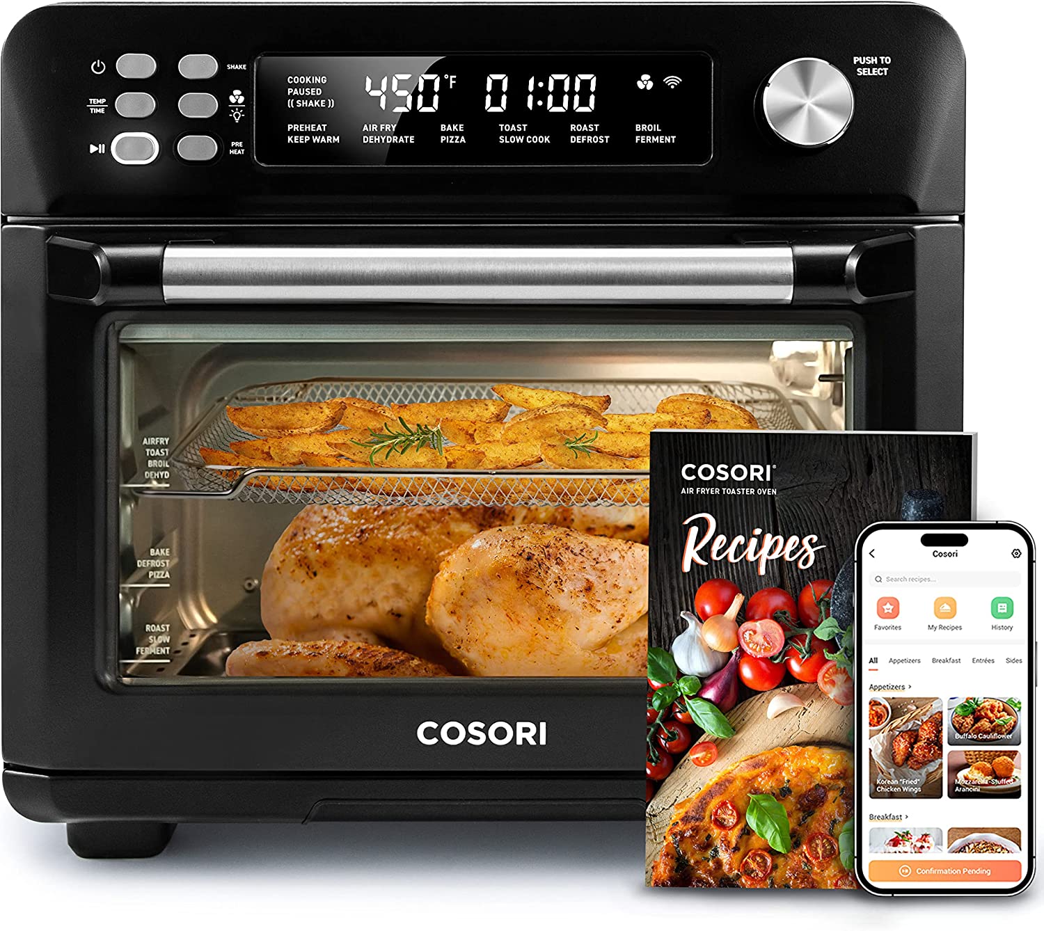 COSORI Air Fryer Toaster Oven 26.4QT, 12in1 Convection Ovens