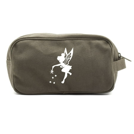 Tinker Bell Fairy Peter Pan Canvas Shower Kit Travel Toiletry Bag Case