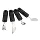 thumbnail image 4 of Utensilios para Parkinson Ticfox 4 piezas Utensilios ponderados de goma Utensilios adaptativos, 4 of 12