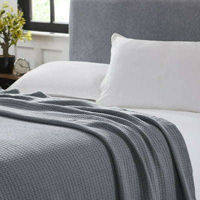 Charcoal Cotton Waffle Weave Thermal Blanket in Nepal at NPR 19385 Rating 5