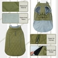 thumbnail image 3 of QBLEEV Dog Winter Coat, Windproof Cozy Cold Weather Green Novel Design Warm Dog Coat Dog Apparel Dog Jacket Dog Vest for Small Medium and Large Dogs with Leash Hole, 3 of 8