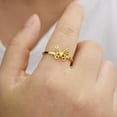 thumbnail image 4 of Adjustable Titanium Steel Butterfly Ring: Bi-Wing Design, Vacuum Plated Finish, Unisex Style, High-Quality Fashion Jewelry for Women and Men, 4 of 5