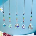 thumbnail image 5 of 2 Pack Teardrop Crystal Sun Catcher Crystal Prism Pendant for Window Car Garden Home Decor, 5 of 5