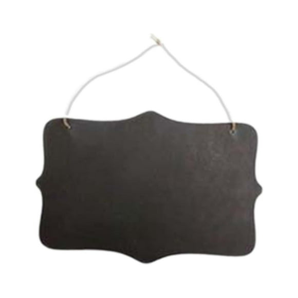 Mini pizarra colgante de madera reutilizable para mensajes y notas Curvo