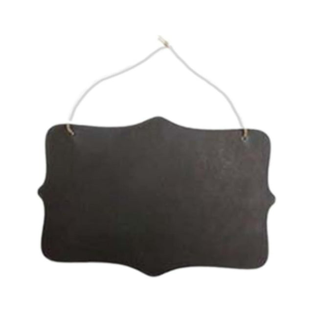 Pizarras colgantes pequeñas, letreros de madera de doble cara, etiquetas para pizarra, Wordpad Mini Curvo
